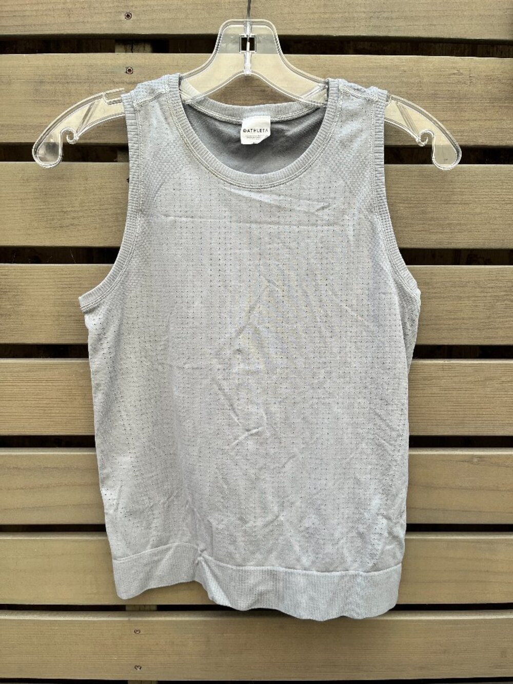 Athleta In Motion Seamless Tank Top, Pale Light Blue, Size XXS 2XS EUC